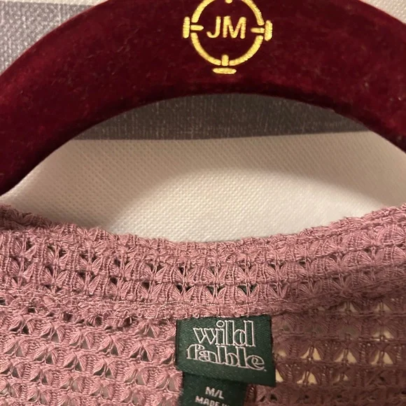 Wild Fable Dusty Rose Open-Front Cardigan - Picture 4 of 4